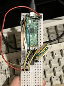 Pi Pico and 74HCT245 on a breadboard