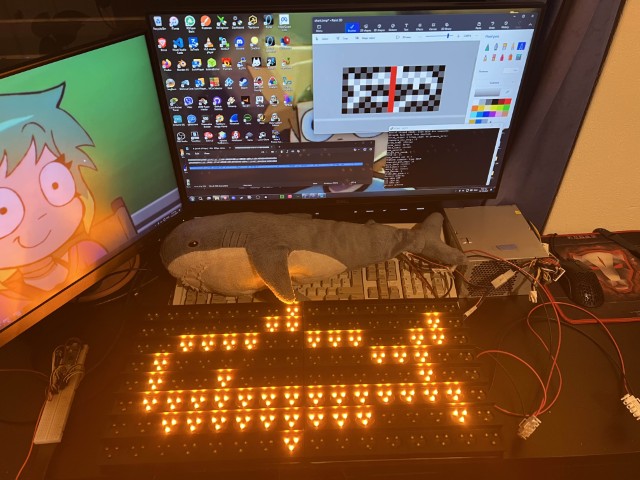 16x8 pixel pattern demo