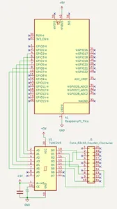 The final PCB schematic in KiCAD